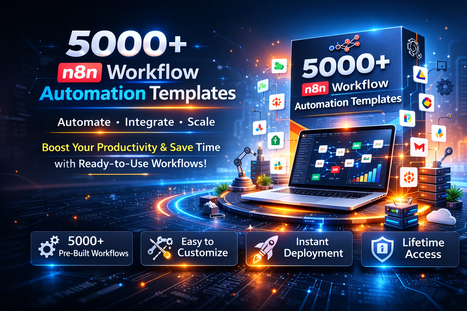 5000+ N8N Workflow Automation Templates Bundle